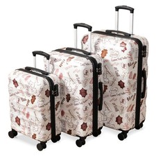 3Pcs Hardshell Luggage Set PC+ABS Spinner Suitcase TSA 20'' 24'' 28'' Expandable