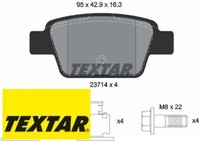 Textar 2371401 Bremsbelagsatz FüR Scheibenbremse Bremsbelagsatz