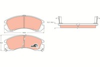 TRW GDB1126 BremsklöTze, BremsbeläGe FüR Mitsubishi Galant VI Stufenheck (E3_A)
