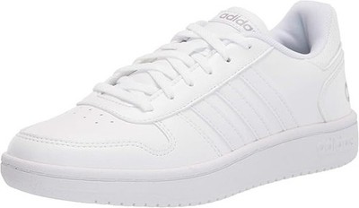 adidas Women's Hoops 2.0 Basketball Sneaker - White Size US 2 - NEW