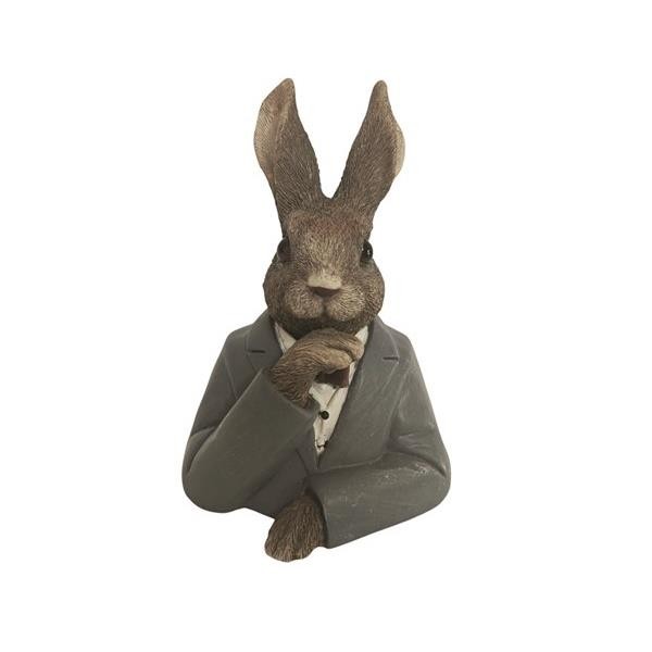 Dapper Rabbit But Ornament Suit Gentleman Bunny Home Decor Country Decor Gift