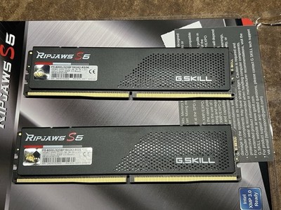 G.SKILL Ripjaws S5 32GB 2x16GB DDR5-6000 CL32 F5-6000J3238F16GX2-RS5K XMP Black