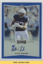 2016 Leaf Metal Draft Blue Prismatic 18/50 Kyle Carter #BA-KC1 Auto READ 0b2