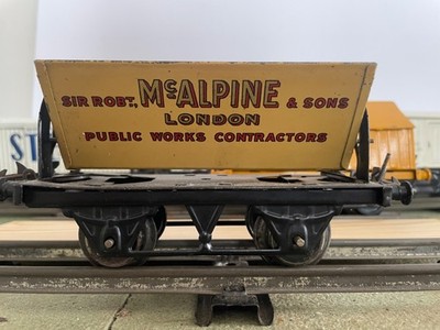 Hornby Vintage Spur O Weißblech Seitenkippwagen McAlpine