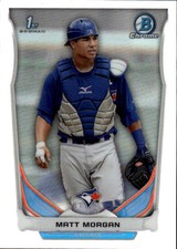 2014 Bowman Draft Matt Morgan #CDP107 Chrome Refractors Toronto Blue Jays 16N