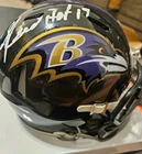 Ed Reed Autographed Baltimore Ravens Speed Mini Helmet- Authentic by fanatics