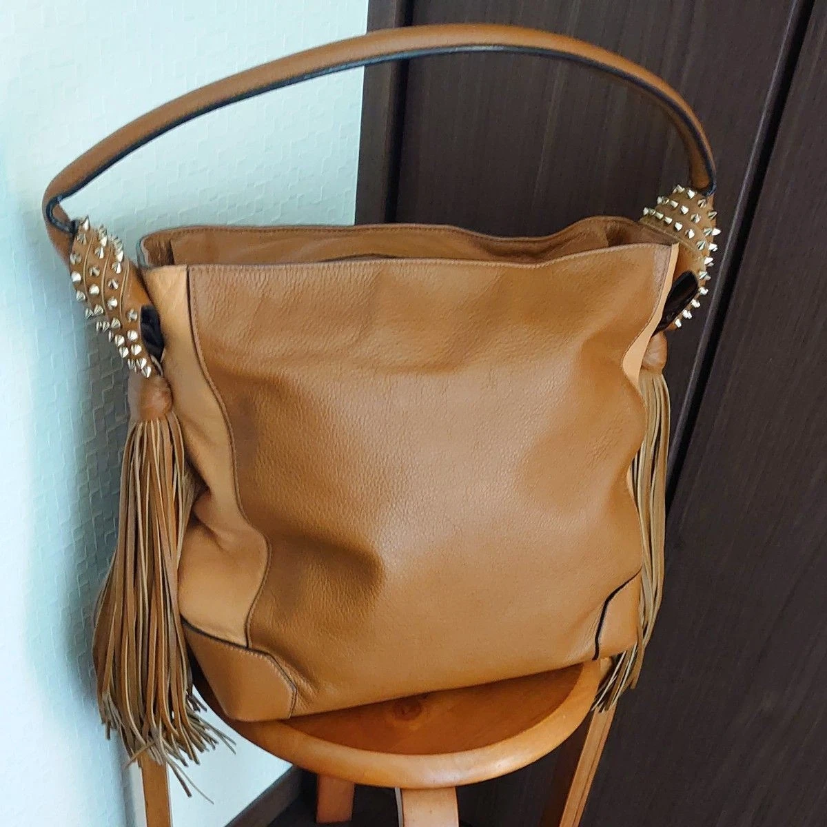 Christian Louboutin Fringe Leather Exterior Bags & Handbags for