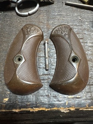 Original Smith & Wesson Model 1-1/2 Grips with Screw