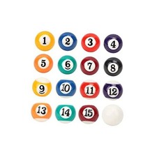 CUEA Children Billiard Ball Toy 2.5CM Billiard Ball, 16pcs Set, Multicolor,