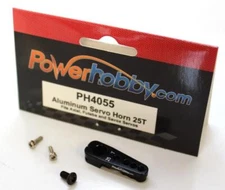 Black Aluminum 25T Servo Horn : Savox SC1257TG-BE SB2263MG-BE SV0220MG SC0251MG