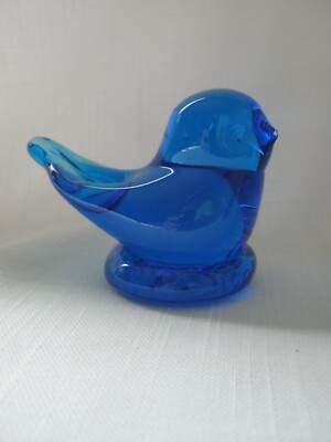 Terra Studios Handmade Original BLUE BIRD OF HAPPINESS Signed 2015