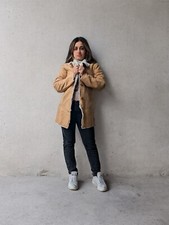 Damen Jacke Lammfell SARA Felljacke Wintermantel sand Schaffell Winterjacke