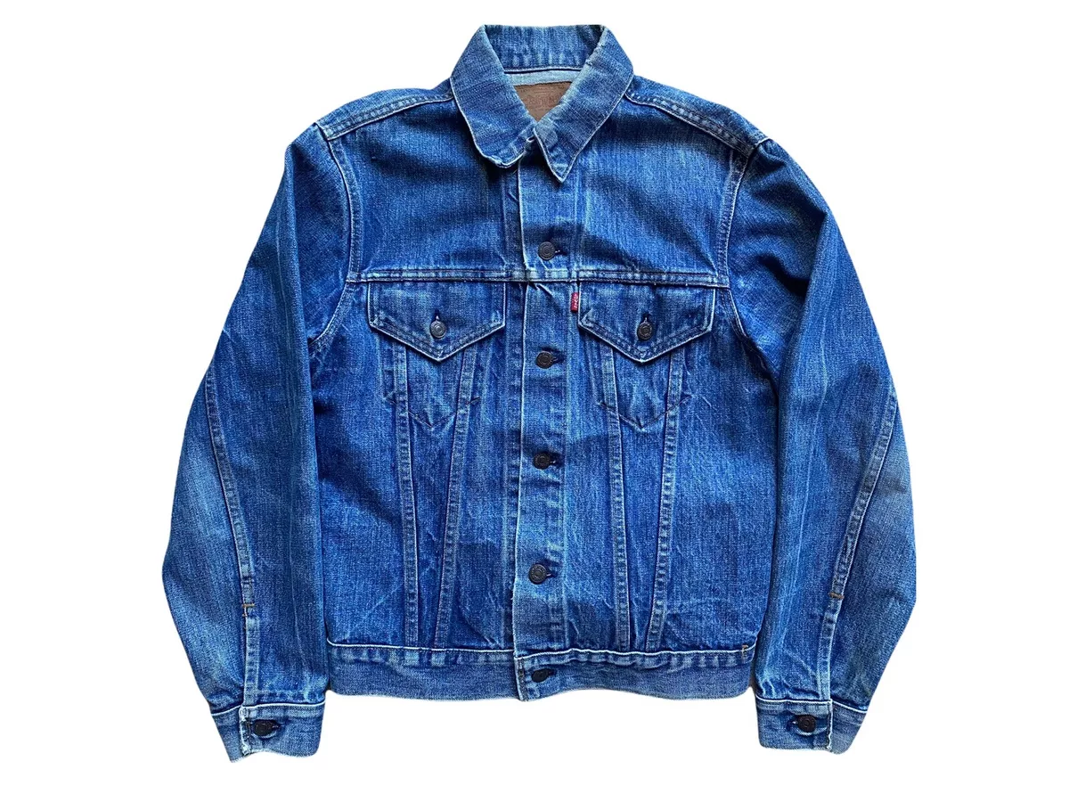 Vtg 1960s Levis Denim Jacket Mens Size Small 38 USA Trucker 70505-0217 Type 3