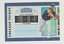 2019 Contenders Draft OPTIC PRIZM COLLEGE TICKET ALEK MANOAH RC Rookie Blue Jays