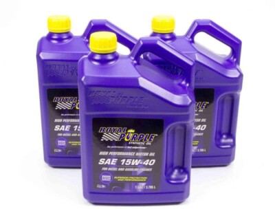 Royal Purple 43154 Synthetic Diesel Motor Oil 15W-40 Case of 3 gal