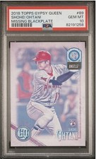 2018 Topps Gypsy Queen SHOHEI OHTANI Missing Blackplate PSA 10 #89