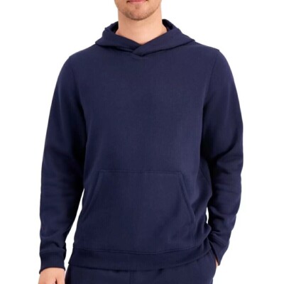 Ideology Men's, Solid Fleece Navy Pullover Sweatshirt Hoodie, S*