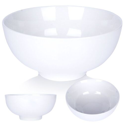 Schüssel Schale Suppenschüssel Salatschüssel Porzellan weiß 20 cm 1,6 L - Bild 1 von 8