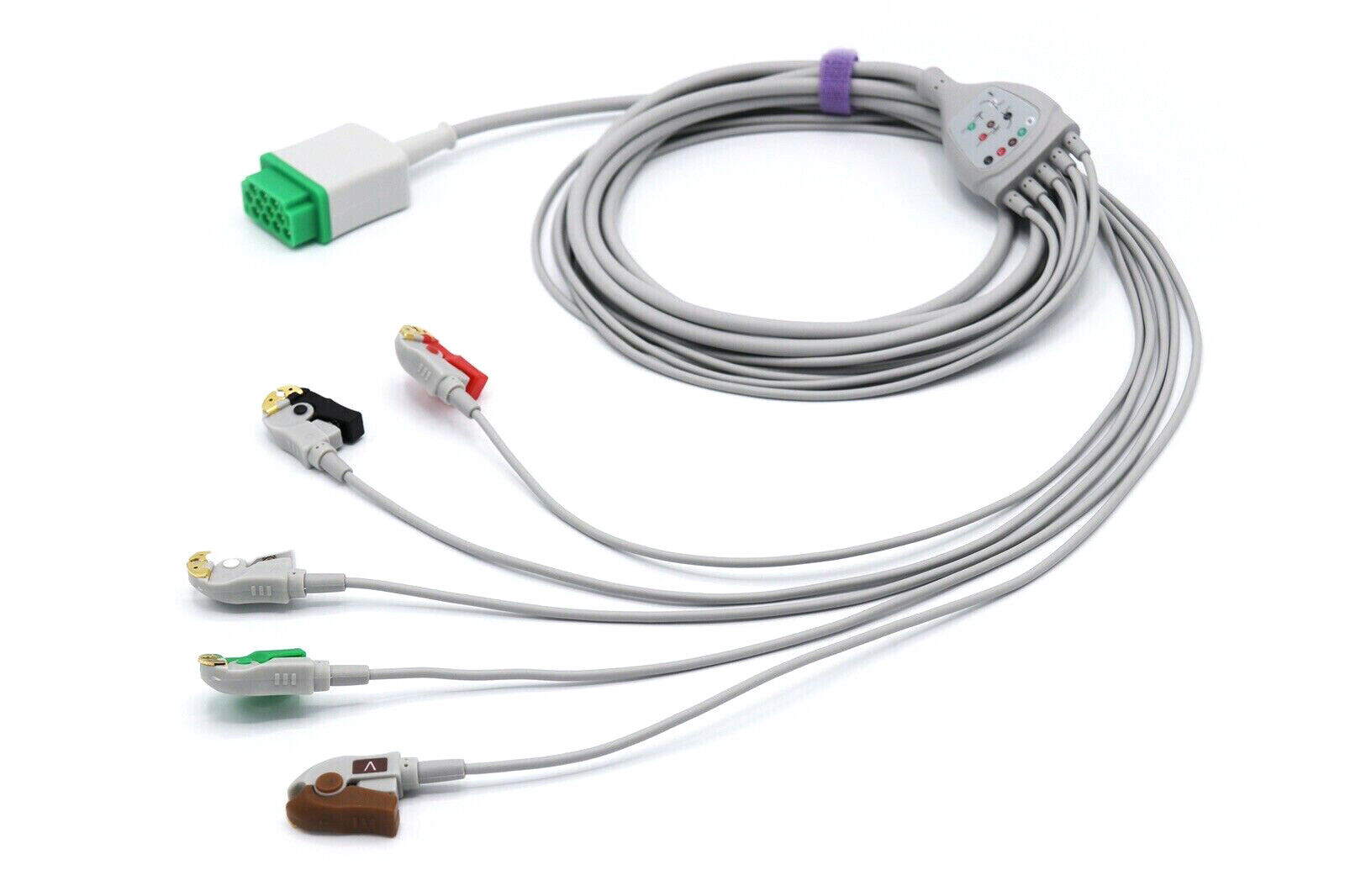 Datex Ohmeda , Draeger ECG Cable 11 Pin 5 Leads Grabber - Same D