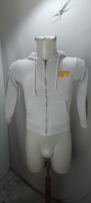 Item d3205 White Off-White Kids Sweatshirt, Size 10 Years, Underarmpits 37cm, Spa