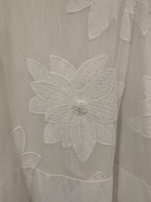 Anthropologie Maeve white embroidered mini dress Small summer spring Cotton  | eBay