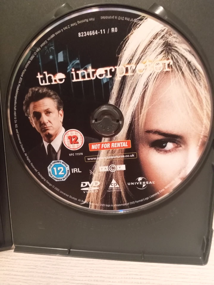 The Interpreter (DVD, 2005) Nicole Kidman {Action Thriller} Sean Penn [Reg 2] UK - Image 2 of 4