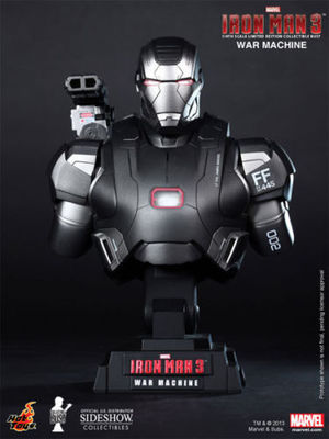 アイアンマン3 MARK XLII & WAR MACHINE 1/4バスト IRON MAN 3 WAR MACHINE 1/4 scale mini bust~Hot Toys~Sideshow