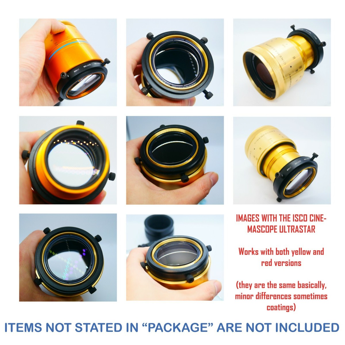 レンズIsco red ultra star anamorphic 2X