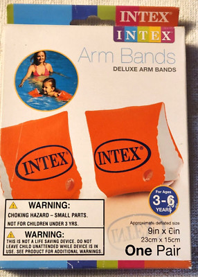 Brassards Gonflables Intex Deluxe Pour Enfants - 9x6 Pouces, Pour Apprentissage Natation 3-6 Ans