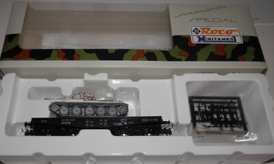 Roco HO DRG 40357 Rail Car w/ Custom Painted Russian T-34 Tank #874 (B)