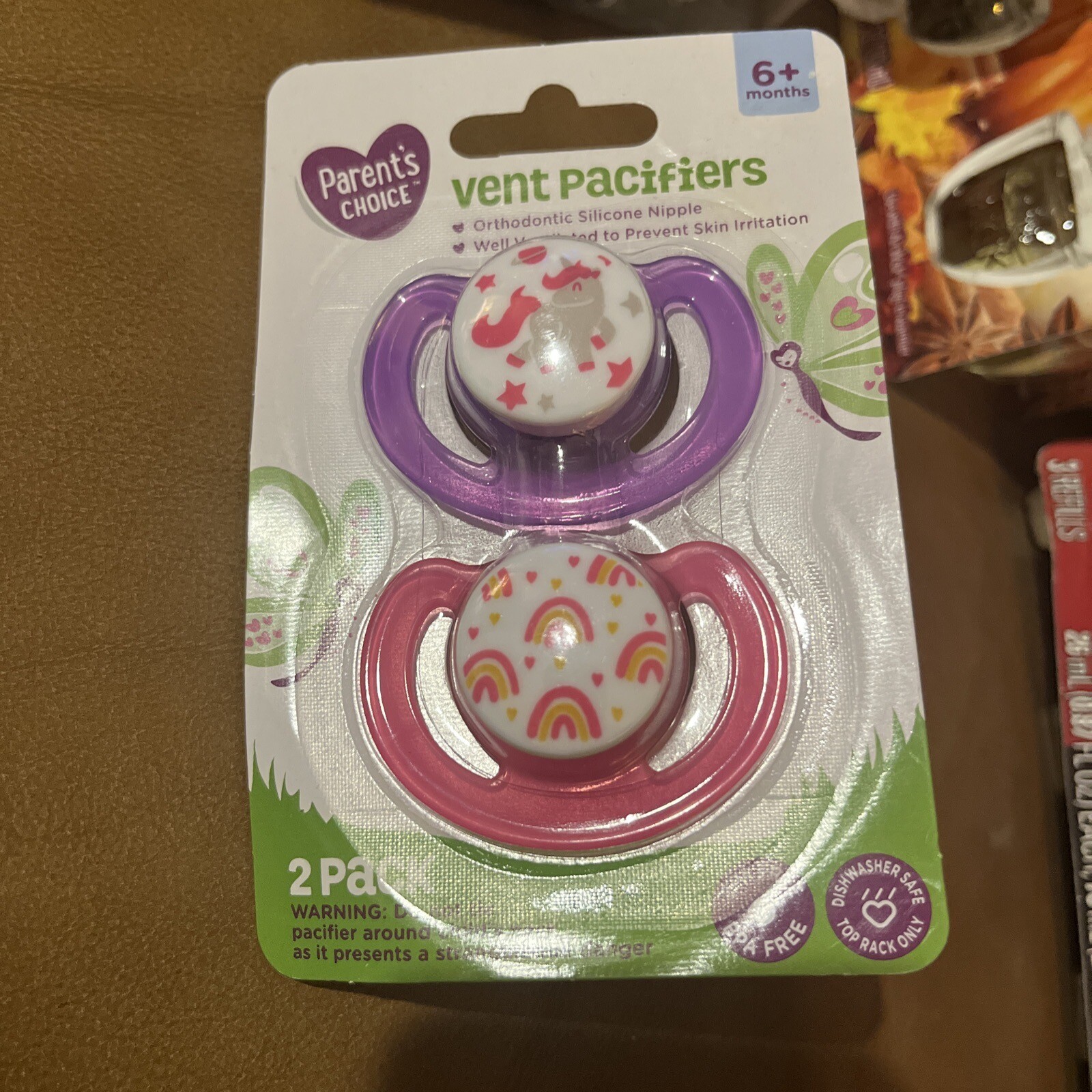 Parent's Choice Vented Pacifiers (Packs Of 2) 6+ Months New In Package