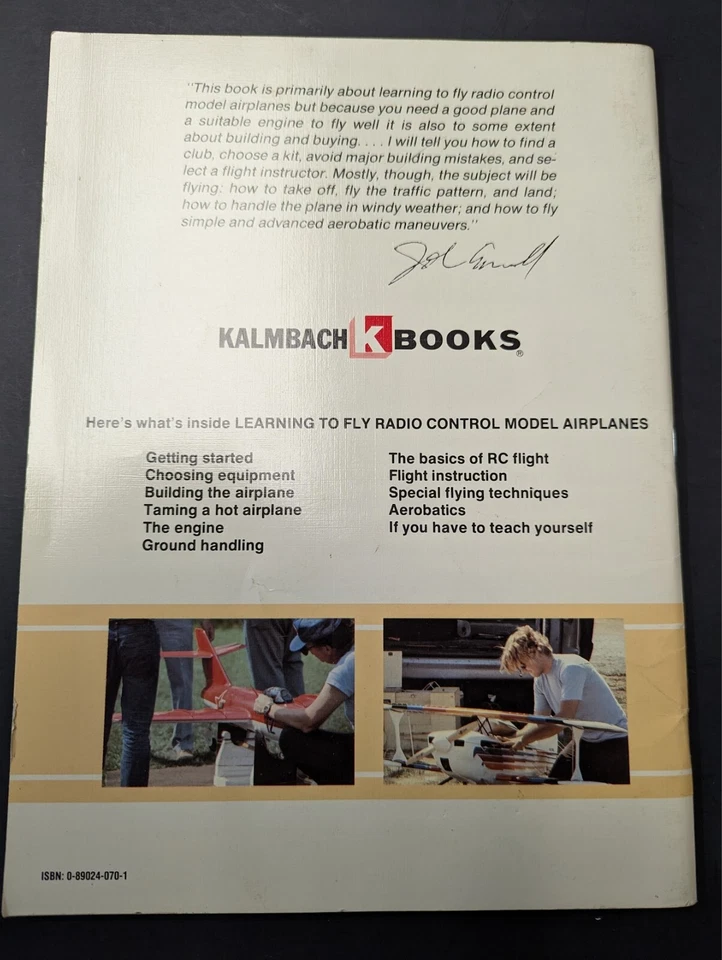 LEARNING TO FLY RADIO CONTROL MODEL AIRPLANES BOOK BY JOHN CARROLL  *FREE SHIP* - Image 3 of 3