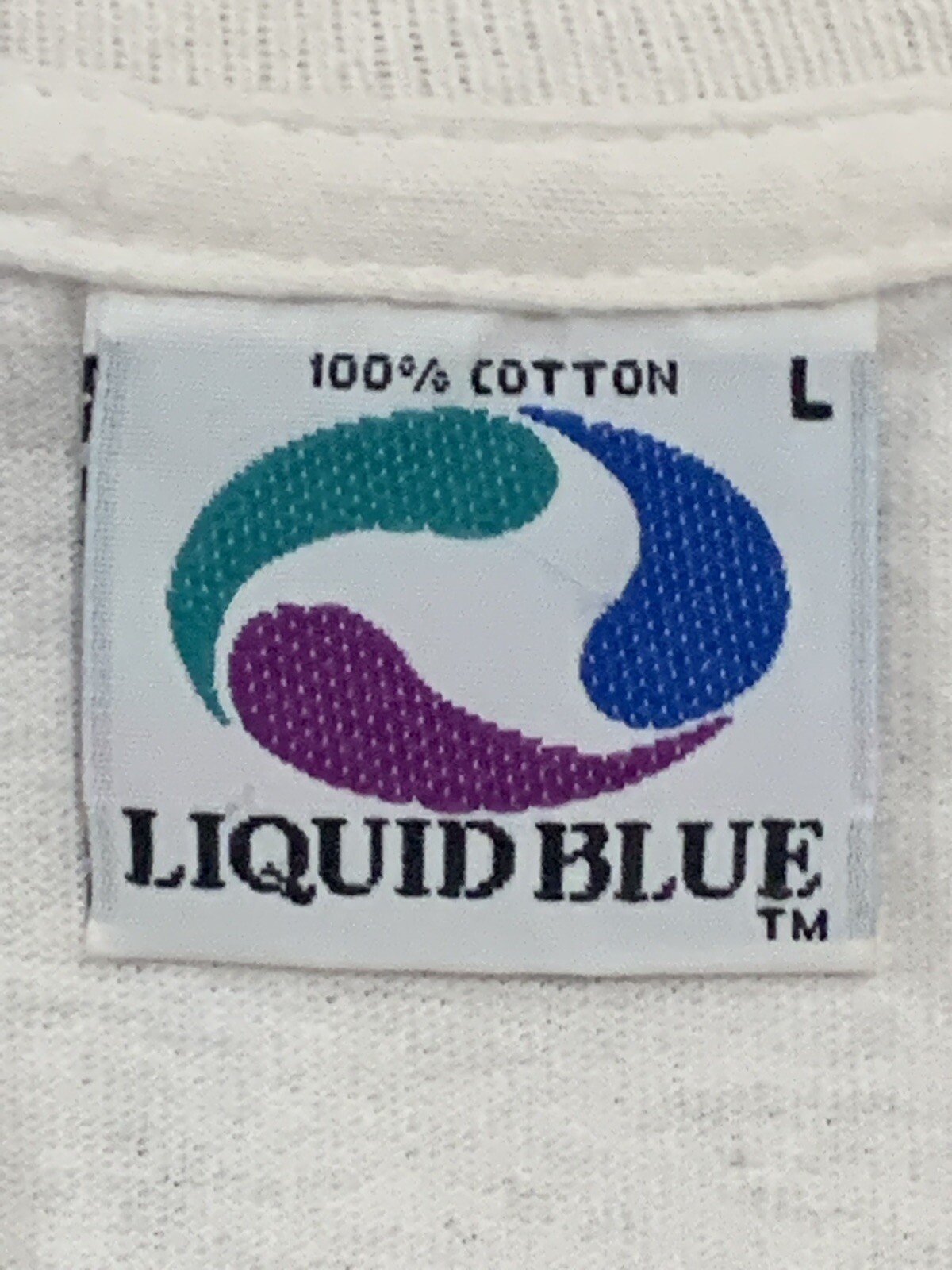 Vintage Liquid Blue 1993 Steal Your Fractal Shirt Lar… Gem