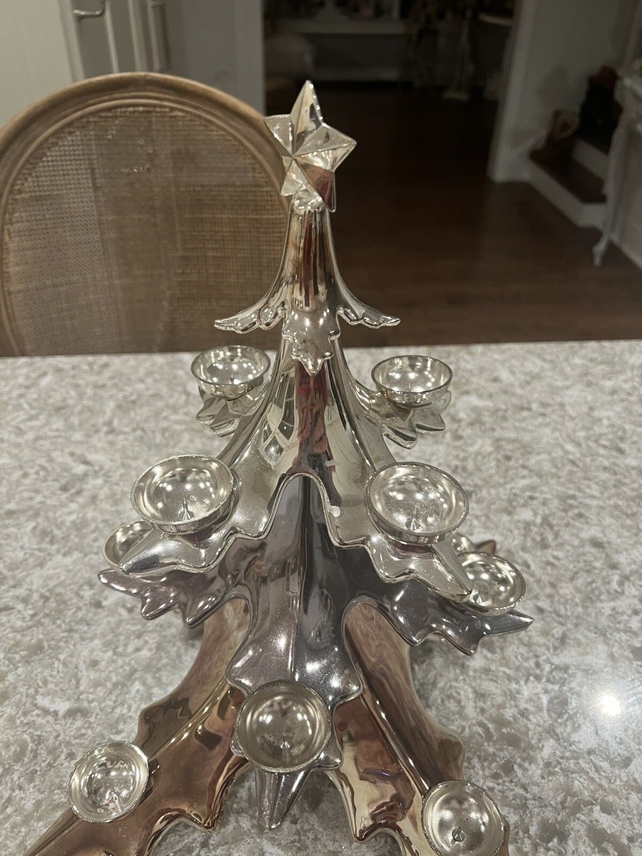 【まーちゃん さま】antique ✵* アンティークビーズの ホワイトツリー Christmas Tree Antique White Metal Figurine 18x8x3.5 – Beth's