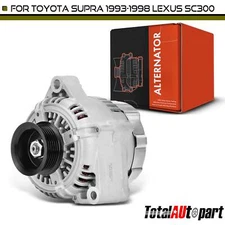 Alternator for Toyota Supra 1993-1998 Lexus SC300 1995 L6 3.0L 100A CW 6-Groove