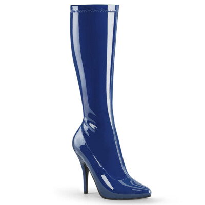 Pleaser High Heel Stiefelette Blau SEDUCE-2000 Pleaser
