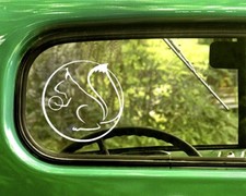 2 SQUIRREL DECAL Stickers For Car Window Truck Bumper Laptop RV