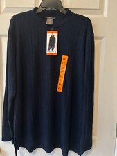 Matty M Women's Heather Midnight Mock Neck Ribbed Tunic XXL