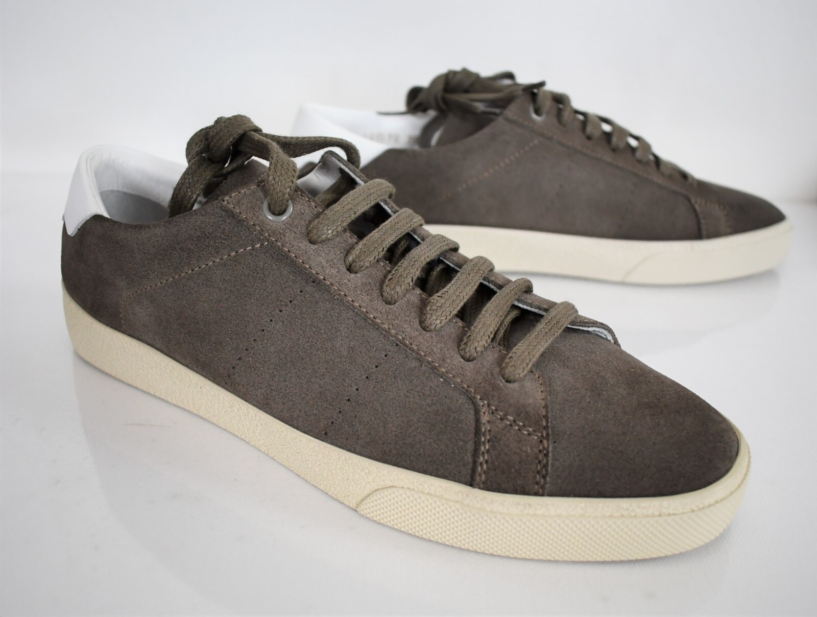 SAINT LAURENT SL 06 Sneakers da uomo militari cachi in pelle scamosciata soho basse eur 39 us 6