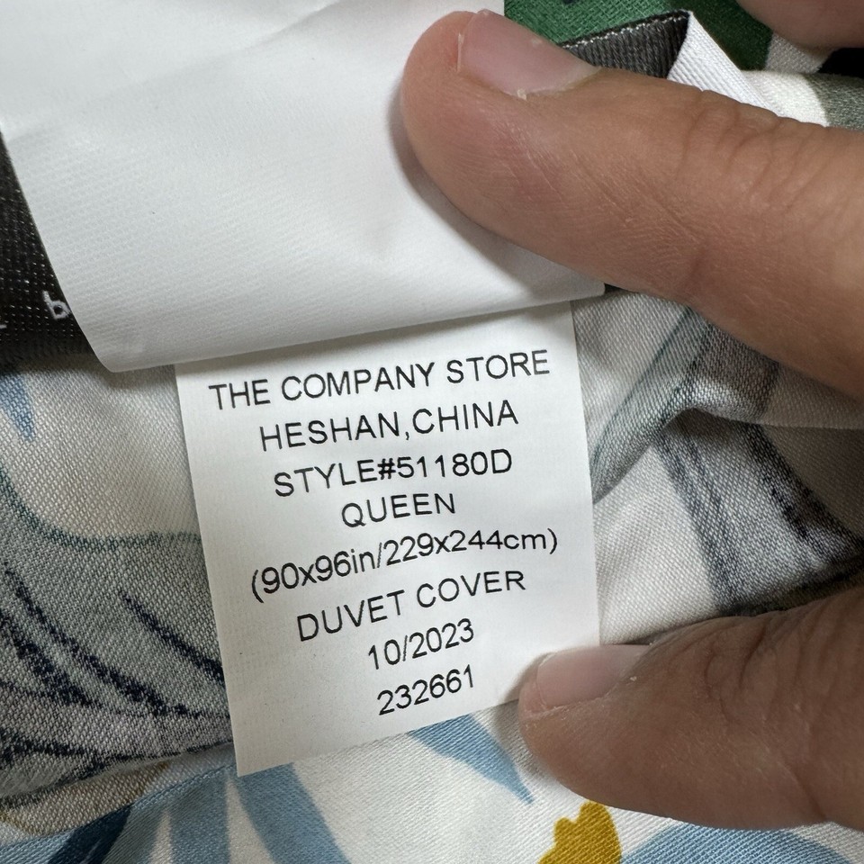 The Company Store Peacock Classic Smooth Sateen Duvet Cover, Queen eBay