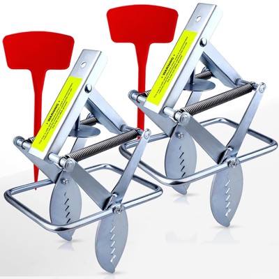 Mole Trap Scissor 2 Pack, Upgraded Mole Traps for Lawns That Kill Best, Galva...