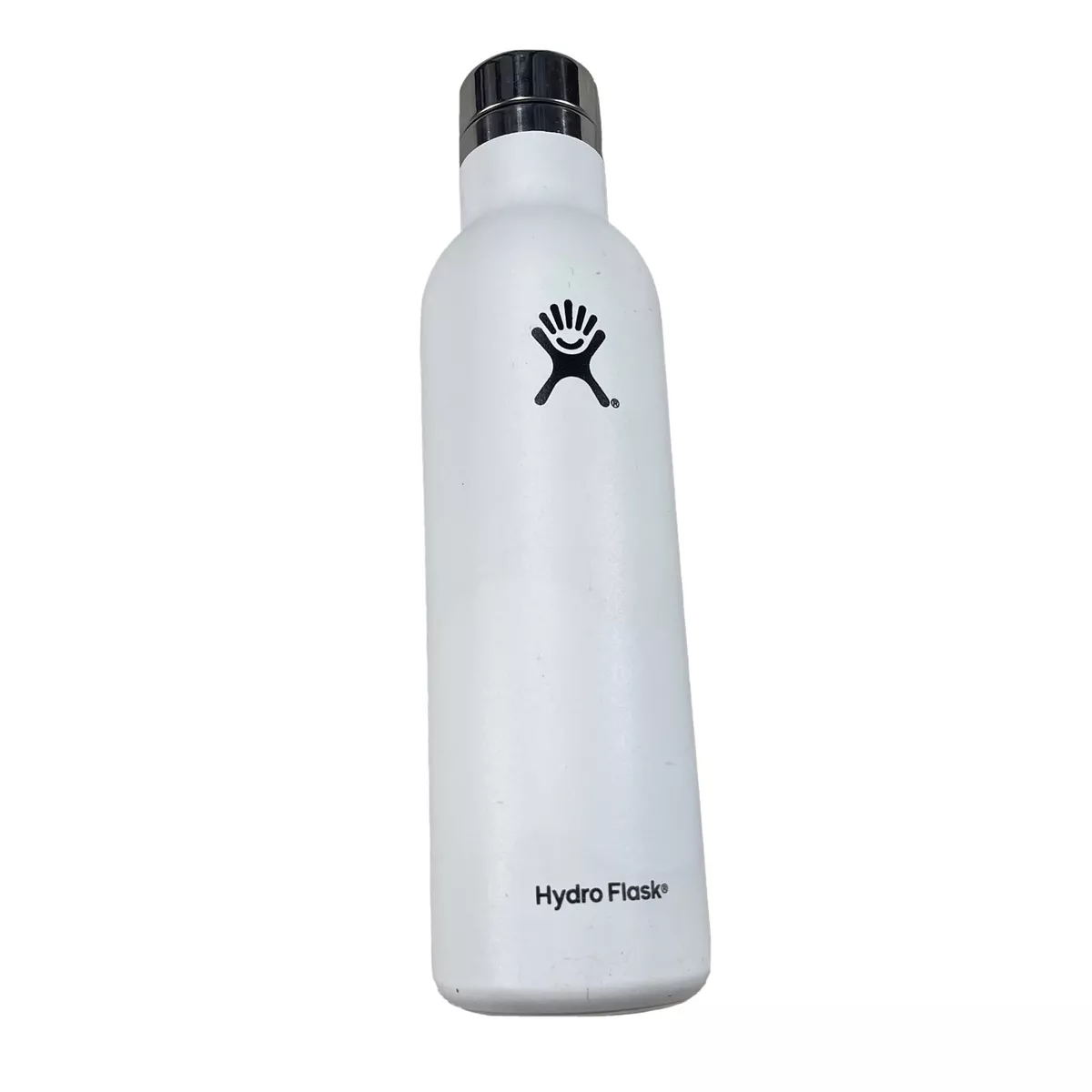 White Insulated Hydro Flask Wine Bottle 25oz 750ml Camping Hiking Outdoors  N2