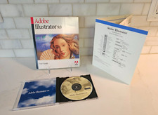 Adobe Illustrator 9.0 Software CD, User Manual Quick Ref Card for Macintosh