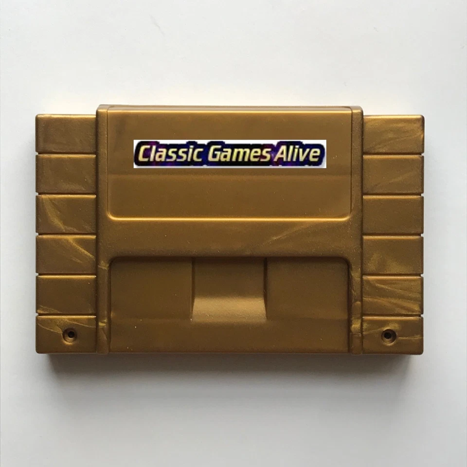 Carcasa de plástico SNES Carrito Carcasa Repuesto Alta Calidad - Super Nintendo DORADO Foto 3 de 4