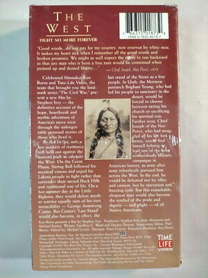 Ken Burns Presents The West: Fight No More Forever VHS By Time