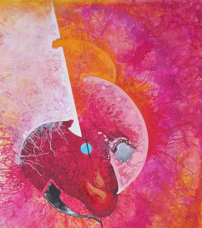 arte pintura abstracta moderna contemporánea figurativa surrealismo decoración impresión fluo Foto 2 de 4