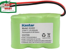 Kastar Battery Replacement for Kaito KA500 KA550 KA600 5-Way Weather Alert Short