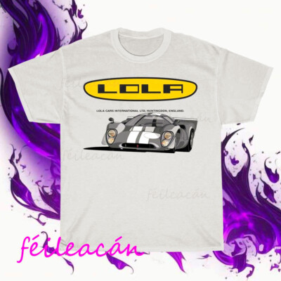Brand New Lola Racing cars Logo American T-Shirt Funny Size S to 5XL