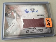 2015 Topps Triple Threads Unity Jersey Auto Yasmany Tomas RC UAJRYT