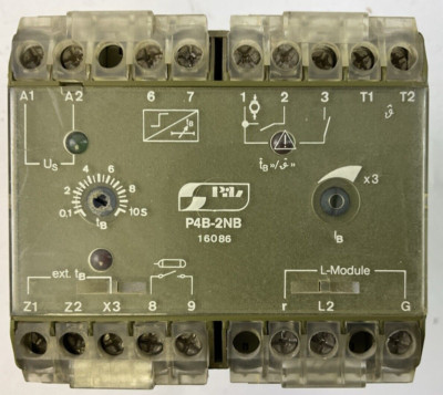 PILZ P4B-2NB SAFETY RELAY TB:10SEC UST: 240VAC 10VA D1D2D3: 250VAC 8A 1100VA